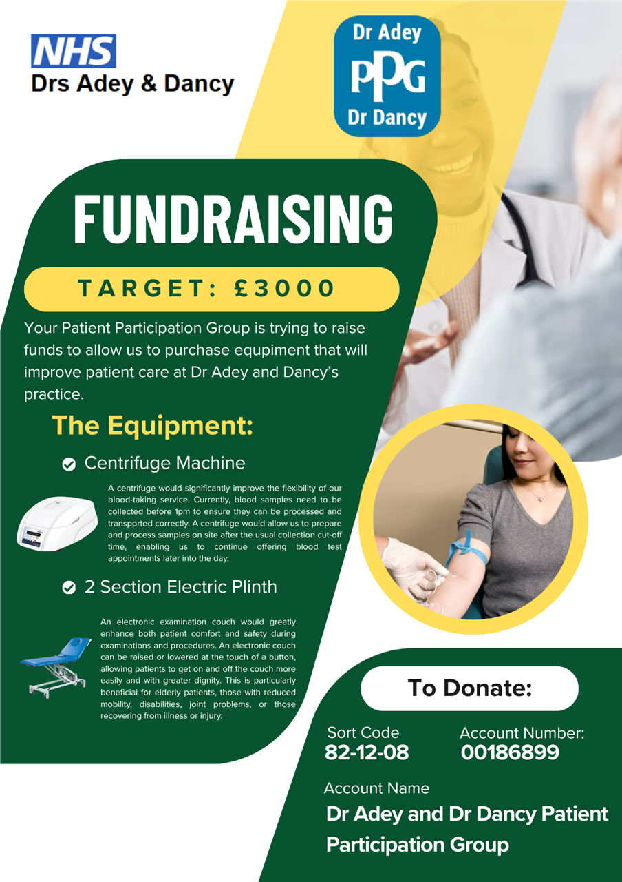 PPG fundraising poster